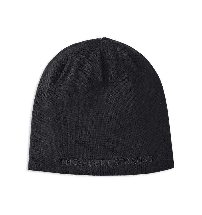 Accessoires: Fijn gebreide muts e.s.dynashield + zwart