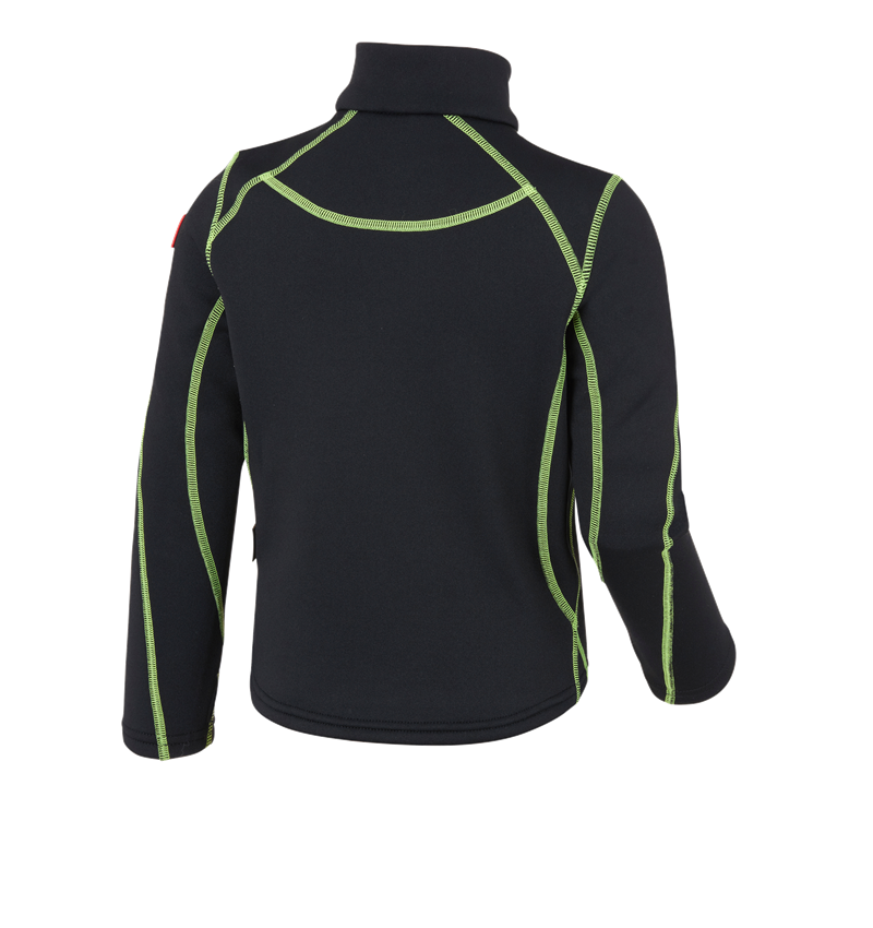 Bovenkleding: Schipperstrui thermo stretch e.s.motion 2020,kind. + zwart/signaalgeel/signaaloranje 3