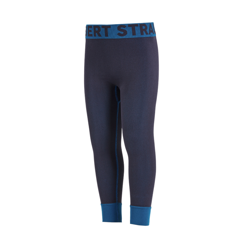 Thermo Ondergoed	: e.s. Functionele-Long Pants seamless-warm,kinderen + donkerblauw 2