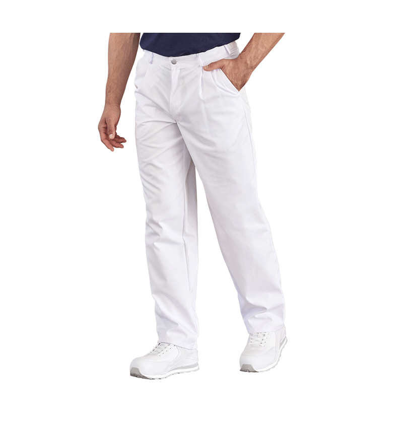 Werkbroeken: Werkbroek Tom, herenmodel + wit