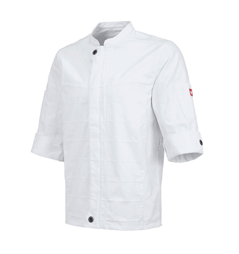 Bovenkleding: Werkjack korte mouw e.s.fusion, heren + wit 3