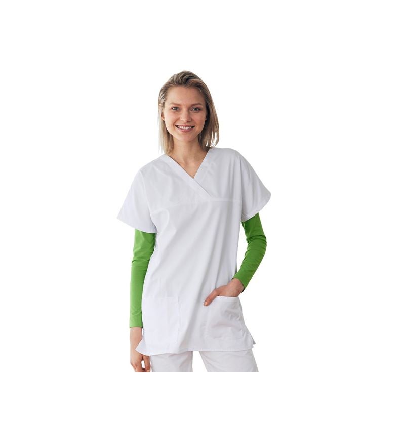 Bovenkleding: Hes zonder sluiting Viola + wit