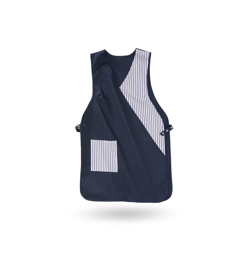 Schorten: Hes Iris + donkerblauw/wit