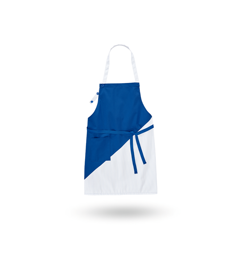 Schorten: Halterschort Wels + korenblauw/wit