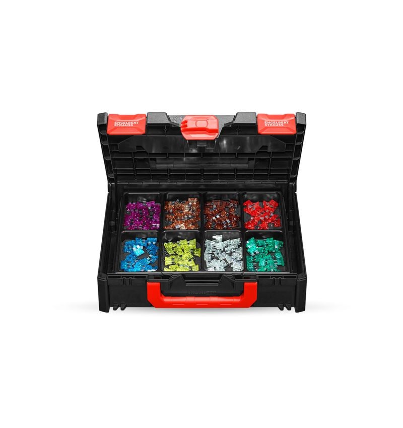 Assortiment kleine onderdelen: Zekeringenassortiment in STRAUSSbox 118 midi