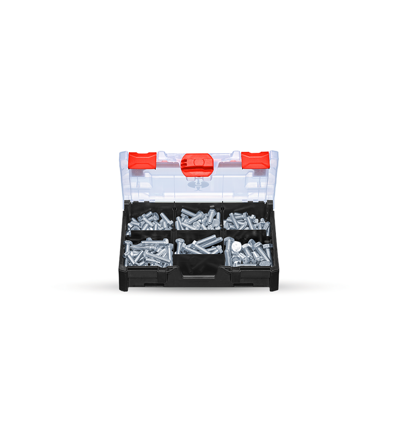 Schroeven: Zeskantbouten DIN 933 M8/M10 STRAUSSbox mini