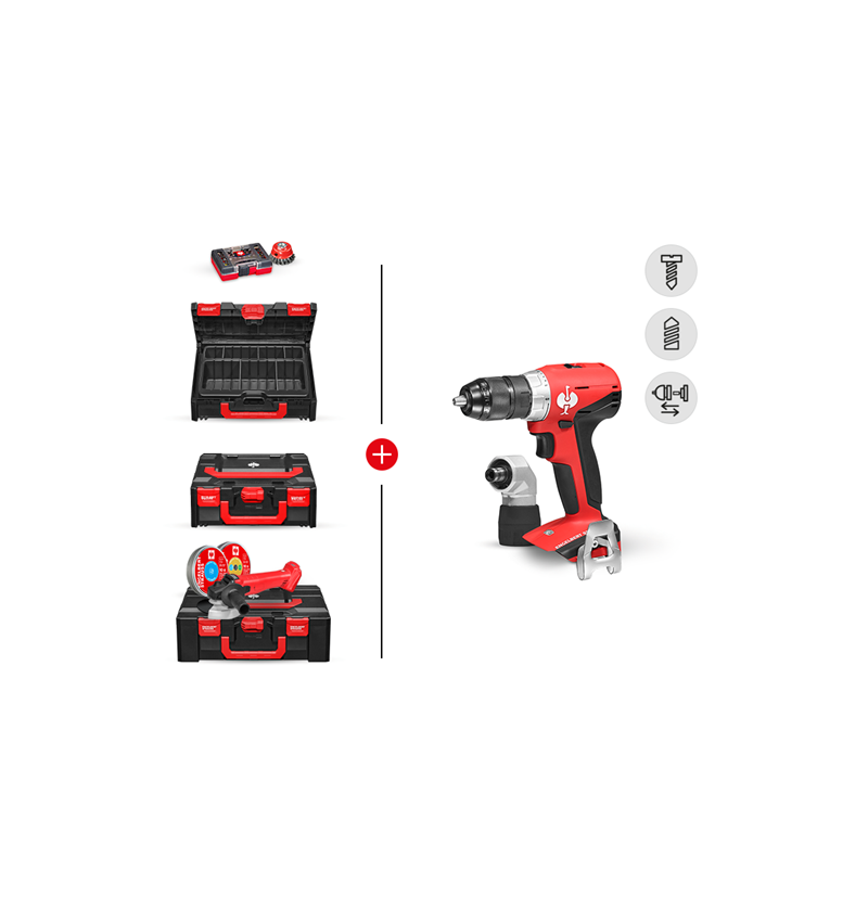 Elektrische gereedschappen: COMBI-SET 9 + 18,0 V accu-multi boormachine M