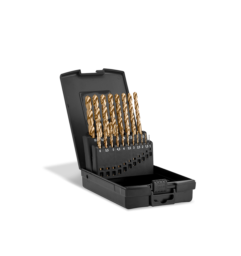 Boor: e.s. HSS-Co metaal-spiraalboor set RVS