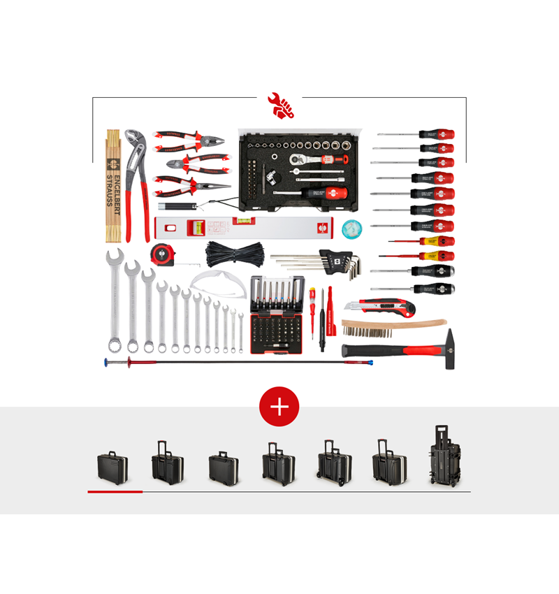 Gereedschapskoffers: Gereedschapsset allround prof.inc.gereedsch.koffer