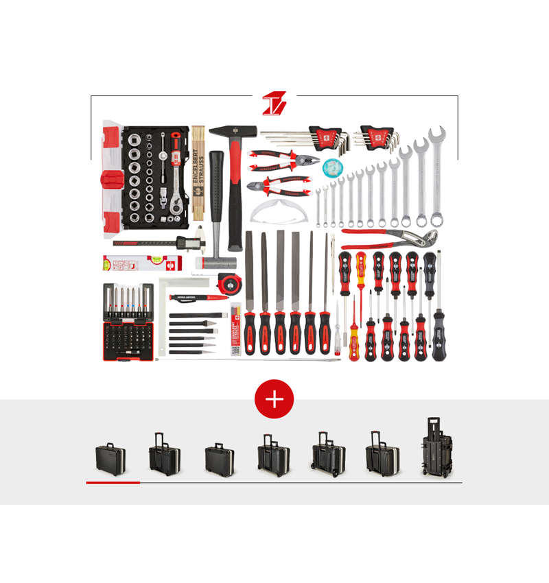Gereedschapskoffers: Gereedschapsset metaal incl. gereedschapskoffer