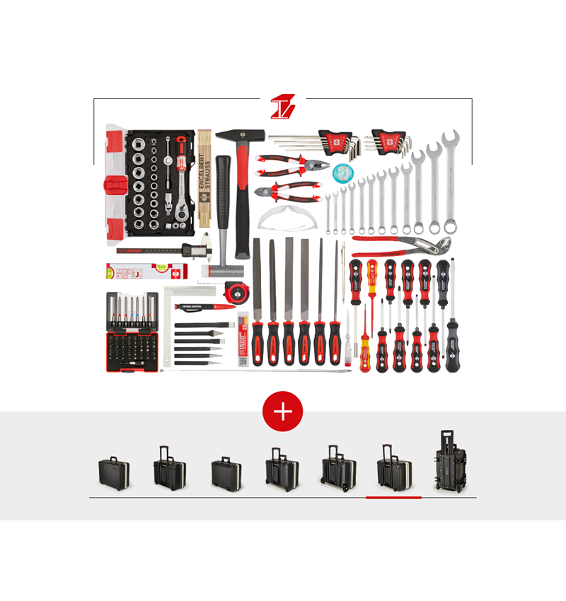 Gereedschapskoffers: Gereedschapsset metaal incl. gereedschapskoffer
