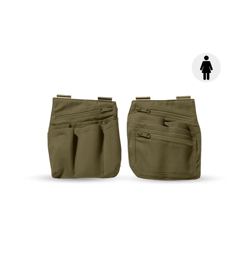 Accessoires: Gereedschapstassen e.s.concrete solid, dames + moddergroen