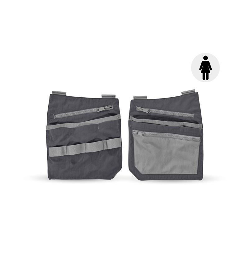 Accessoires: Gereedschapstassen e.s.concrete light, dames + antraciet/parelgrijs