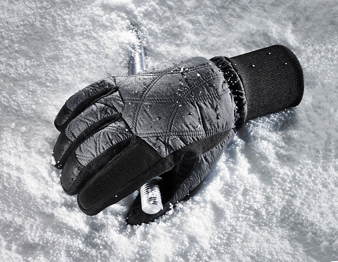 Hybride: e.s. Winterhandschoenen Hybrid Ice + grafiet melange