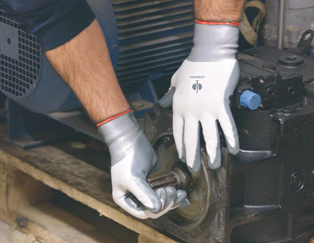 Gecoate: Nitril handschoenen Flexible + wit