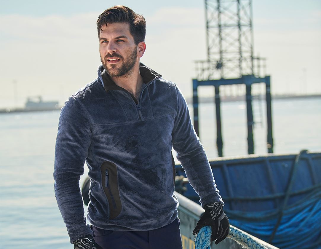 Bovenkleding: e.s. Schipperstrui Highloft + donkerblauw/zwart