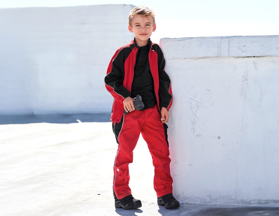 Broeken: Kinderbroek e.s.active + rood/zwart 1
