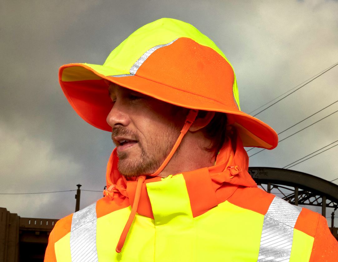 Accessoires: Functioneel regenhoed e.s.motion 2020 + signaalgeel/signaaloranje 1