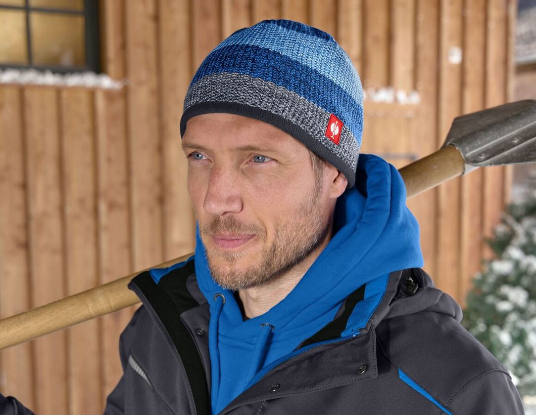 Accessoires: Gebreide muts e.s.motion 2020 + grafiet/gentiaanblauw