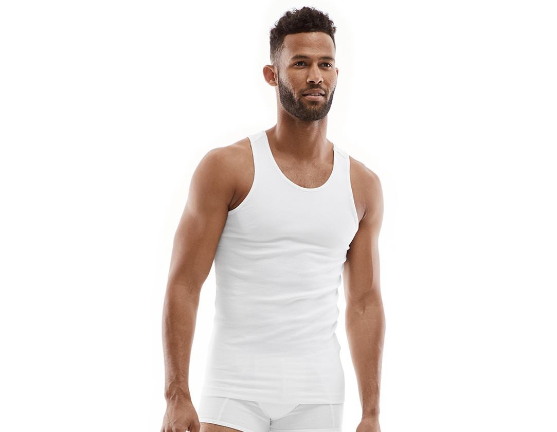 Ondergoed | Thermokleding: e.s. Cotton rib tank-shirt + wit