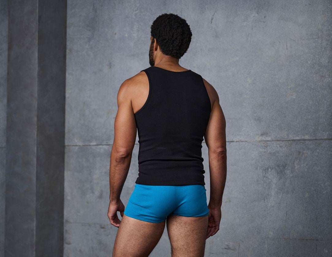 Onderwerpen: e.s. Cotton rib tank-shirt + zwart 1