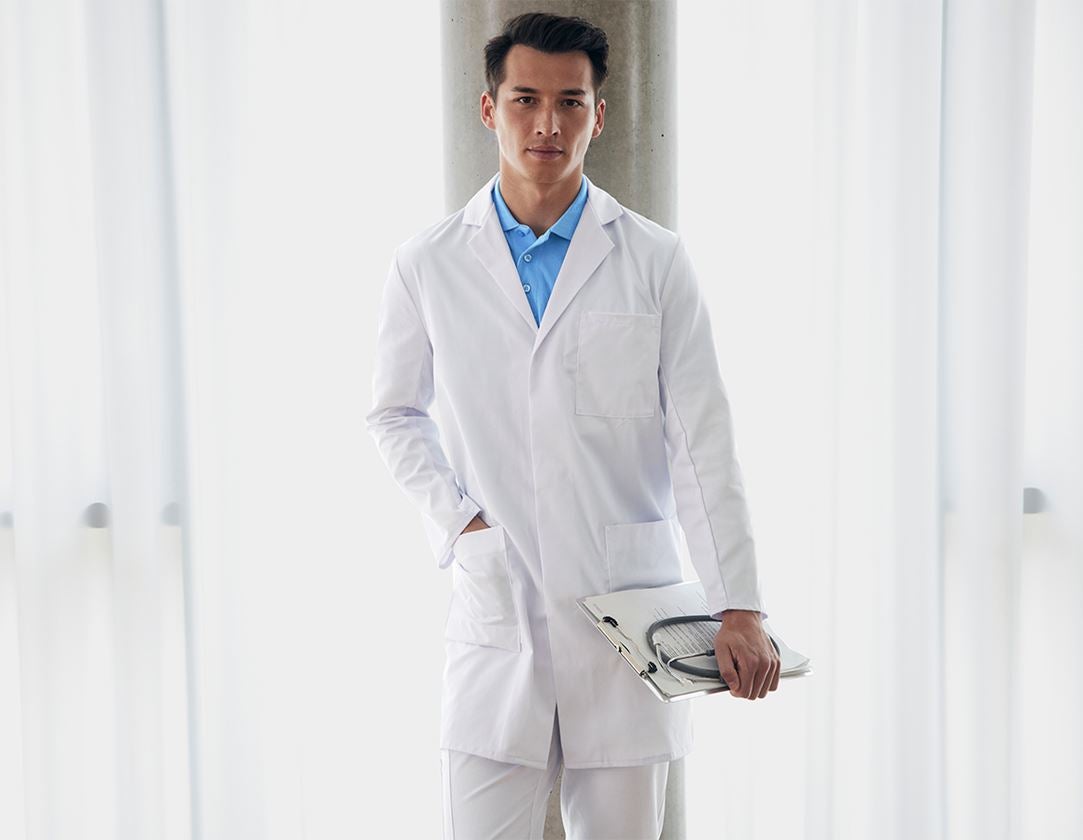 Hygiënejassen | Praktijkjassen: Doktersjas Lukas + wit