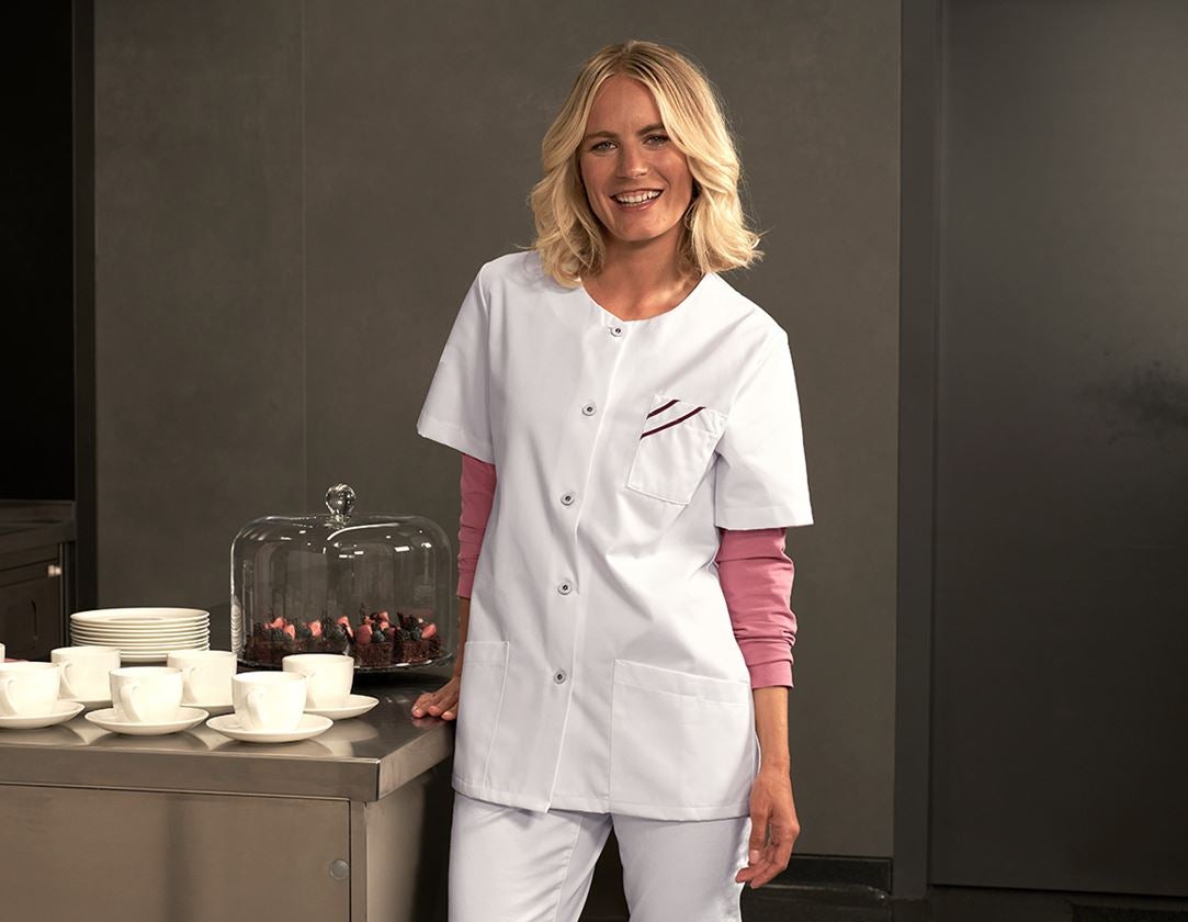 Bovenkleding: Hes Carolin + wit/bordeaux