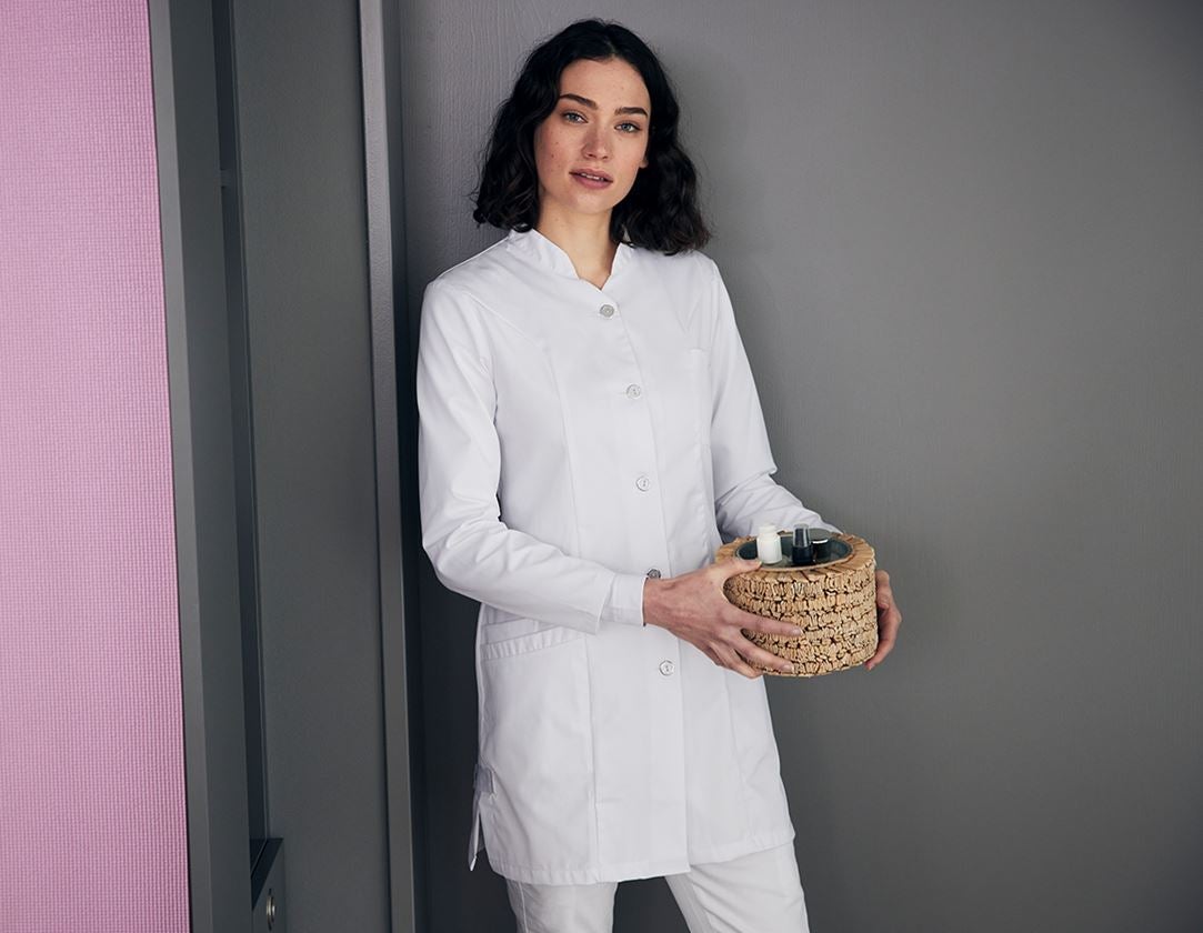 Hygiënejassen | Praktijkjassen: Werkjas Verena + wit