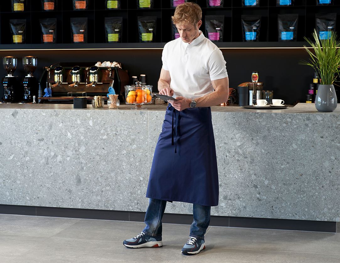 Schorten: Bistroschort Eindhoven + donkerblauw 1