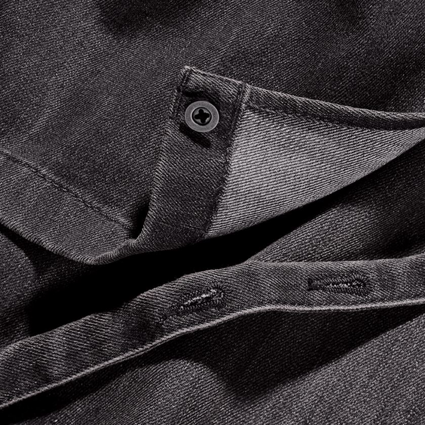 Schorten: e.s. Halterschort denim, lang + graphitewashed 2