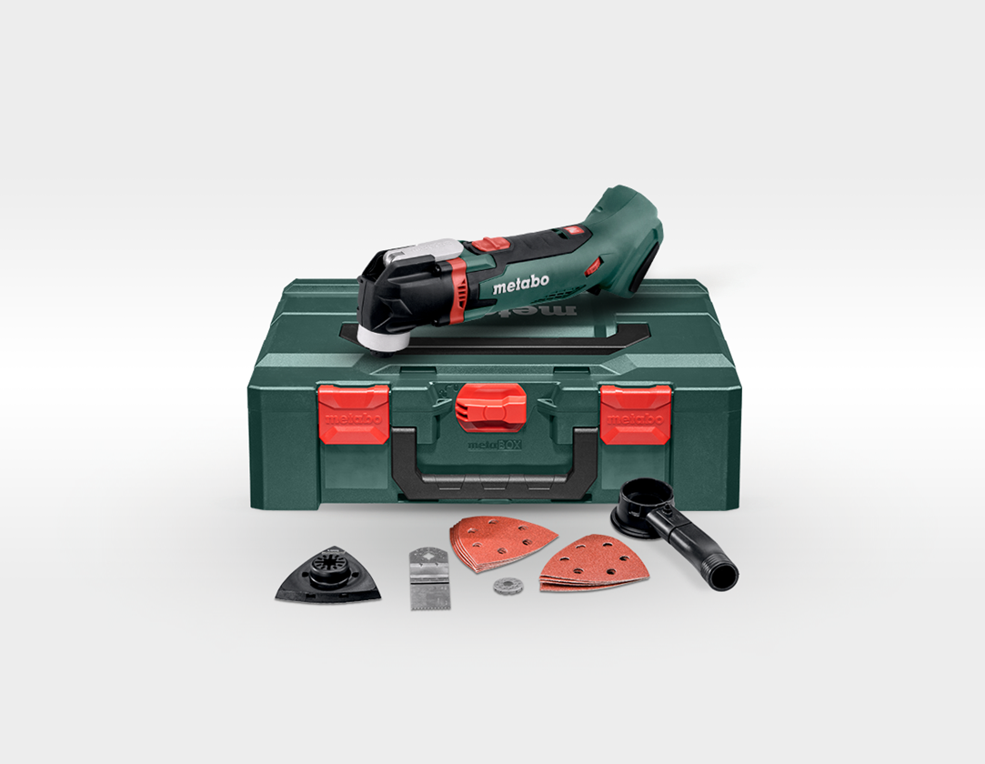 Elektrische gereedschappen: Metabo 18,0 V accu-multitool MT in metaBox 145 L