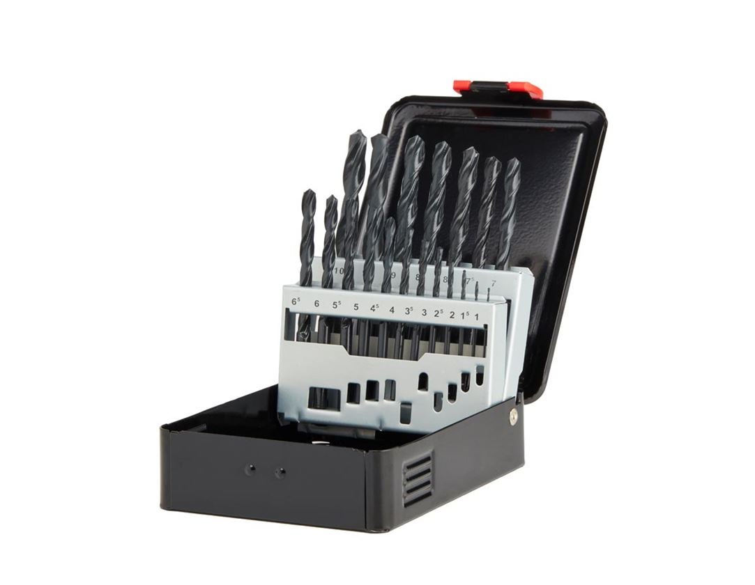 Boor: e.s. HSS-R metaal-spiraalboor-set eco 7