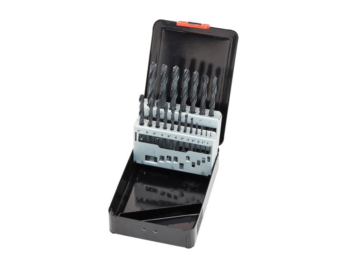 Boor: e.s. HSS-R metaal-spiraalboor-set eco 5