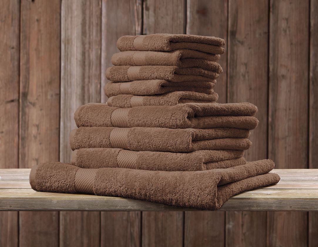 Doeken: Frotté douchedoek Premium + toffee