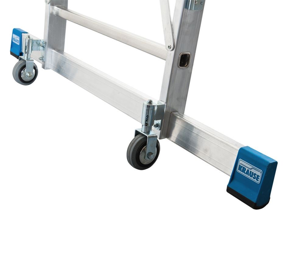 Ladders: KRAUSE Bokladder met treden met groot platform