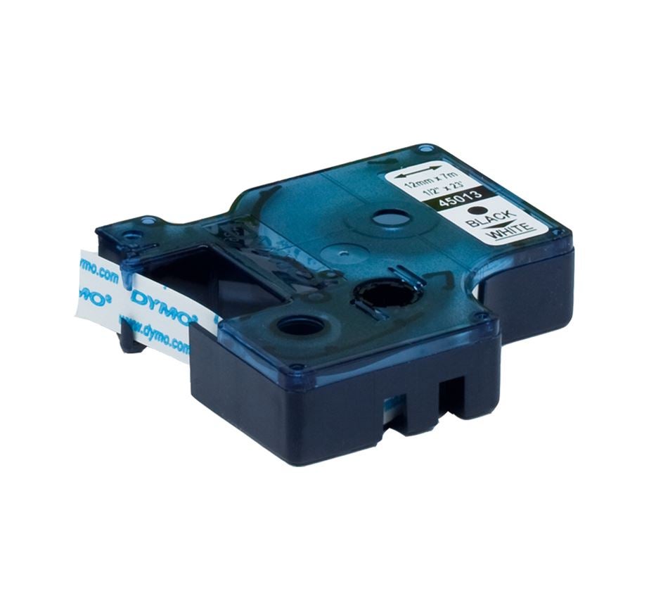 Kantoorapparatuur: DYMO D1 labeltape, 12 mm + wit/zwart 2