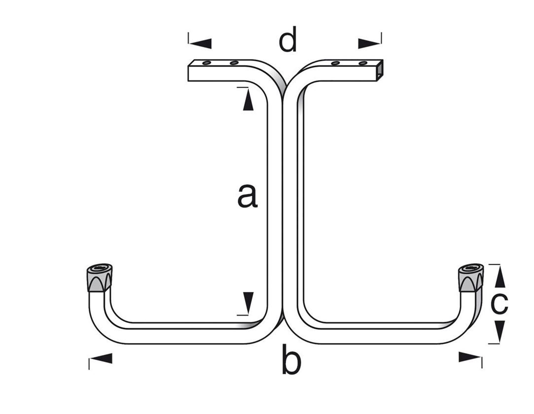 Sortering: Plafondhaak, dubbel
