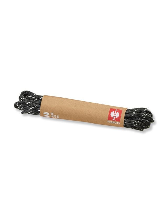 Accessoires: e.s. Veters 2-kleurig, per 2 + zwart/grijs