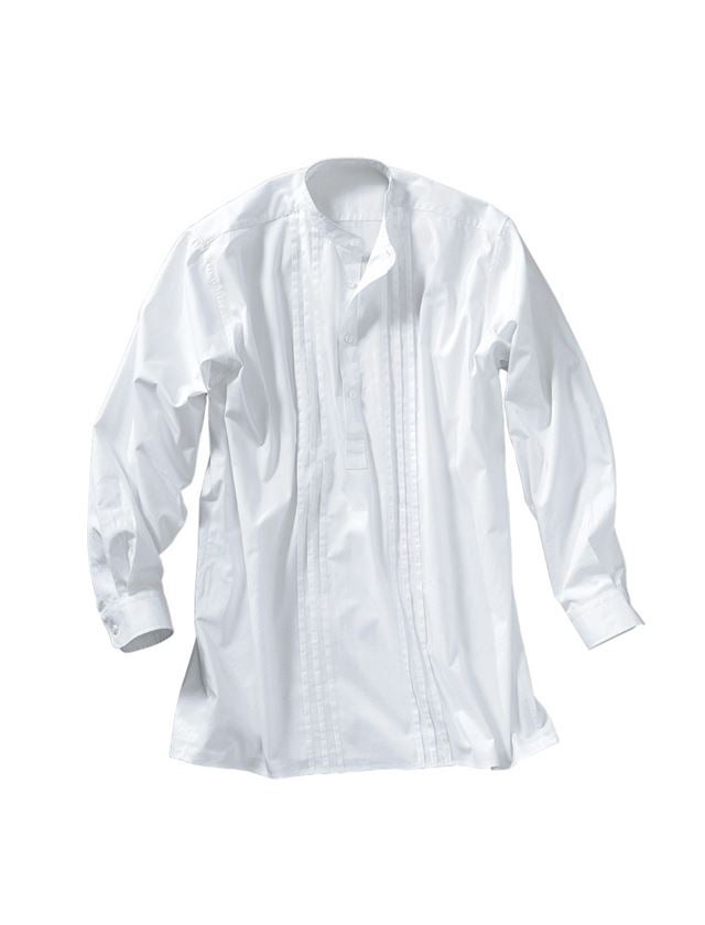 Bovenkleding: Traditioneel overhemd + wit