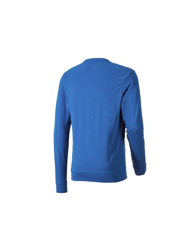 Bovenkleding: e.s. Longsleeve cotton stretch + gentiaanblauw 2