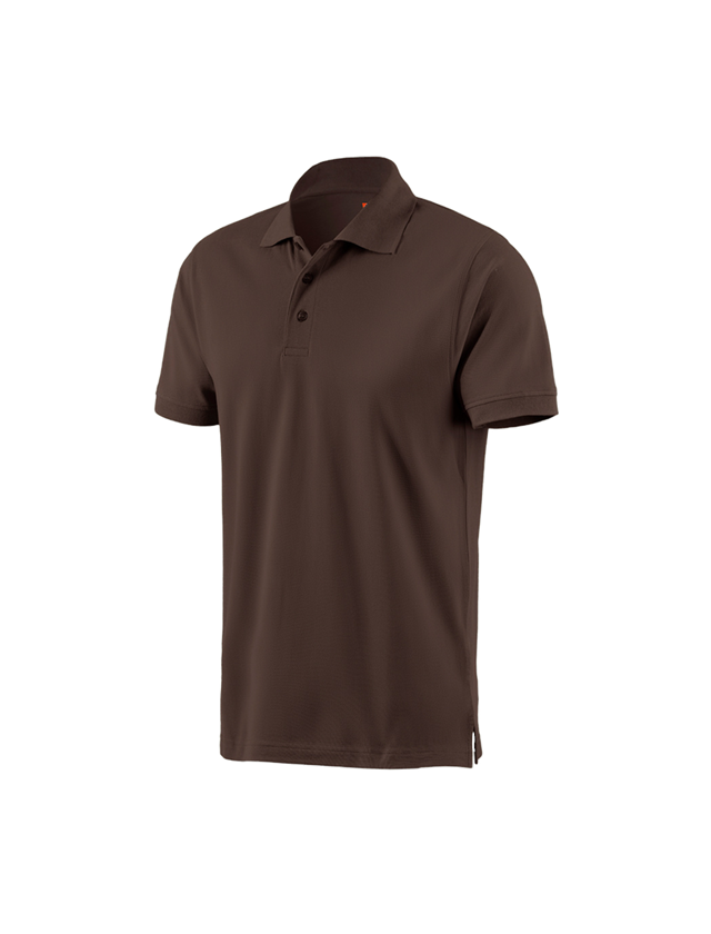 Bovenkleding: e.s. Polo-Shirt cotton + kastanje 1