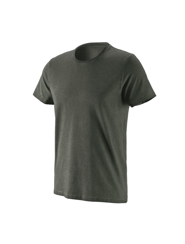 Onderwerpen: e.s. T-Shirt vintage cotton stretch + camouflagegroen vintage 3