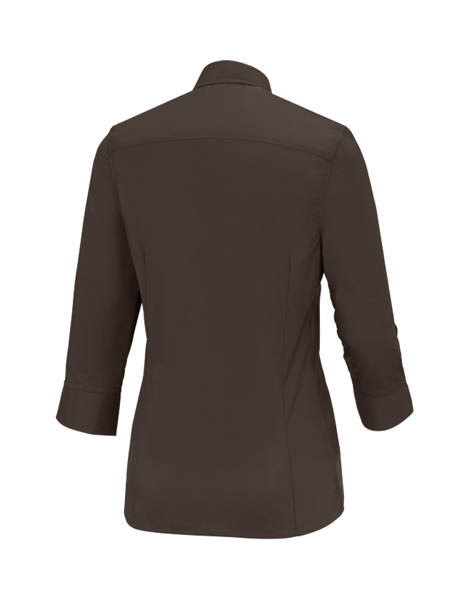 Bovenkleding: Business-blouse e.s.comfort, 3/4-mouw + kastanje 4