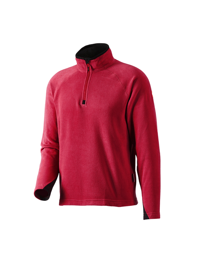 Bovenkleding: Microfleece schipperstrui dryplexx® micro + rood 2