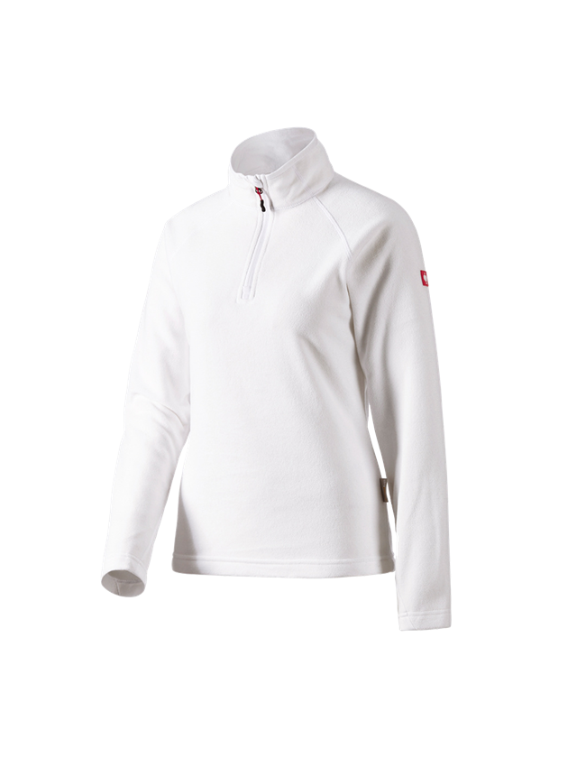 Bovenkleding: Dames Microfleece schipperstrui dryplexx® micro + wit