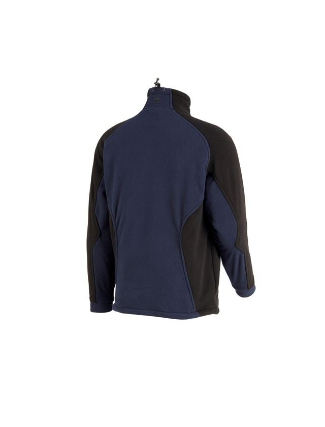 Werkjassen: Functionele fleecejack dryplexx® wind + donkerblauw/zwart 1