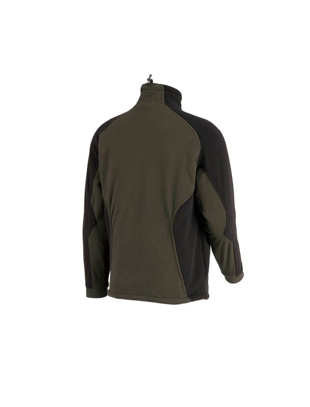 Werkjassen: Functionele fleecejack dryplexx® wind + olijf/zwart 1
