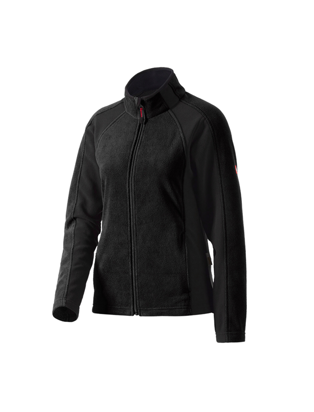 Werkjassen: Dames Microfleece jack dryplexx® micro + zwart