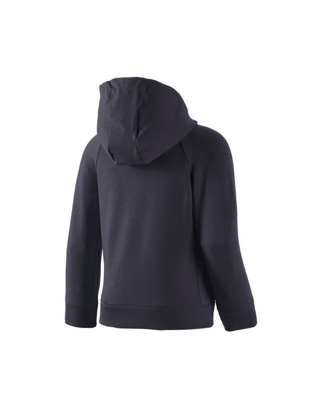 Bovenkleding: e.s. hoody-sweatjack cotton stretch, kinderen + donkerblauw 3