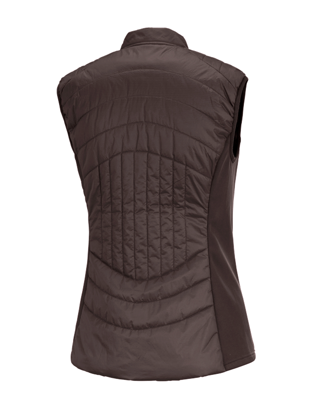 Werkvesten: e.s. Funct. gewatteerde thermostretch bodywarm.,d. + kastanje 5